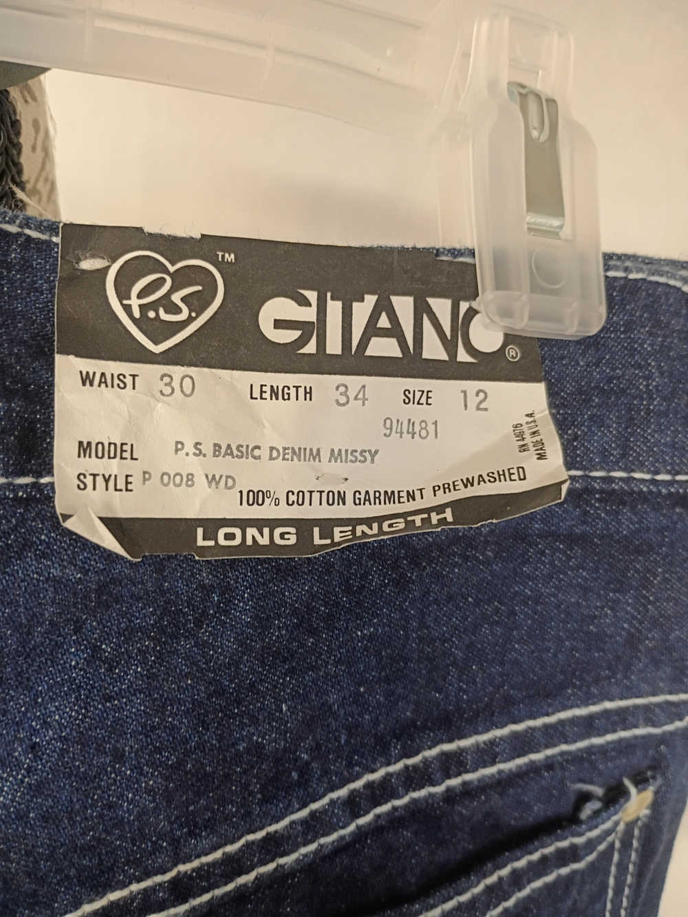 GITANO P.S. Basic Denim Missy Jeans - Dark Blue